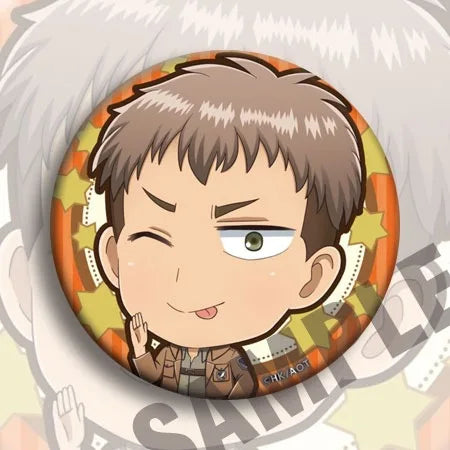 Japanese Official Attack On Titan Anime Badge 58mm C Version Mikasa Levi Pin Collectible Gift Cosplay Merchandise Poster