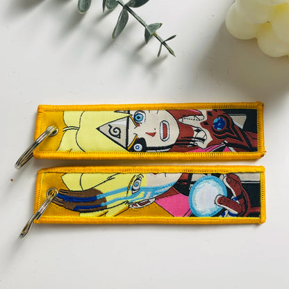 Anime Character Embroidered Keychain