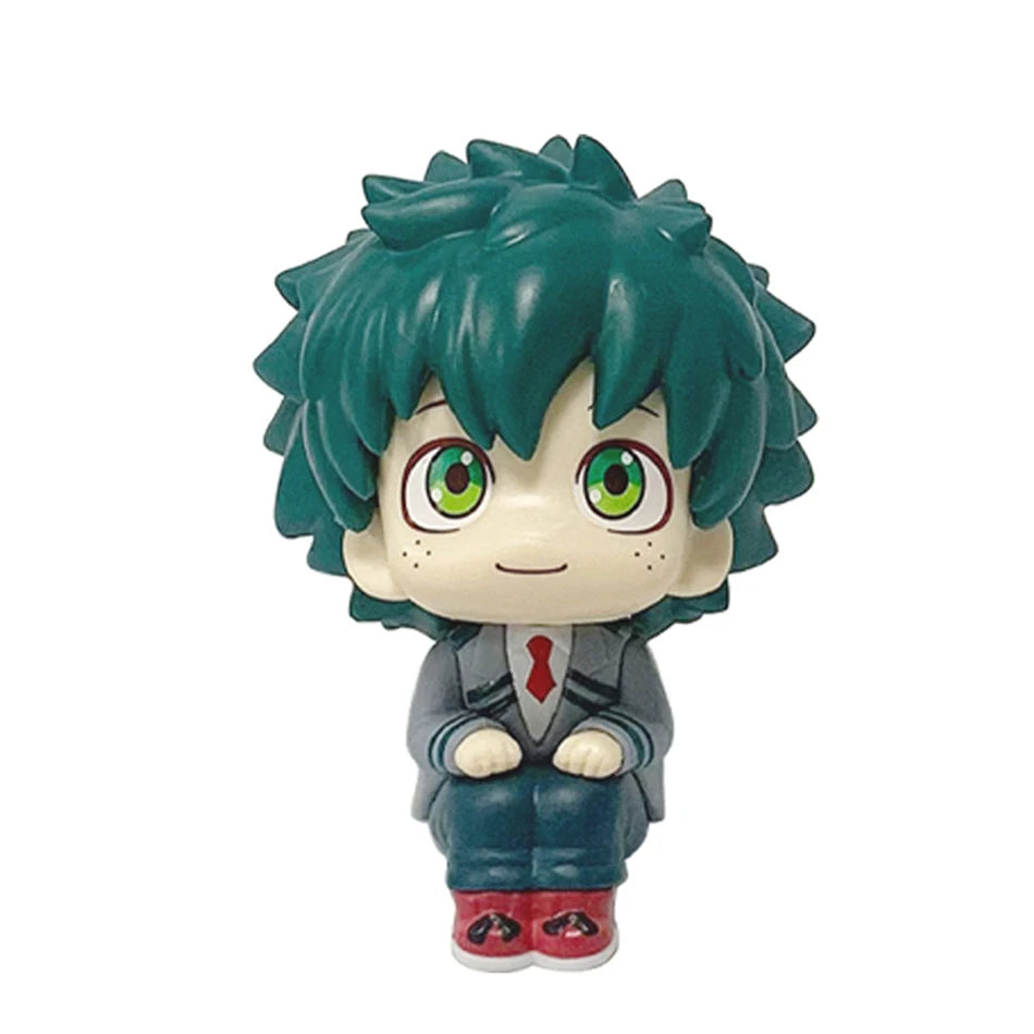 Q-version Anime Figure  Pvc Bakugou Katsuki Midoriya Izuku Todoroki Shoto Action Figures Anime Gift Collection Series Model Toy