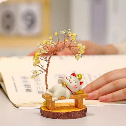 Lucky Cat Fortune Ornament