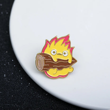 Howl's Moving Castle Calcifer Brooch