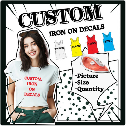 Custom Chest Badges Custom Brand Logo Thermal Stickers on Clothes Heat-Sensitive Patches Heat Vinyl Ironing Stickers Decor
