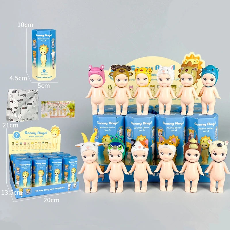 Cute Angel Hippers Blind Box Animal Standing Series Anime Figure Room and Office Decoration Collection Children Christmas Gifts