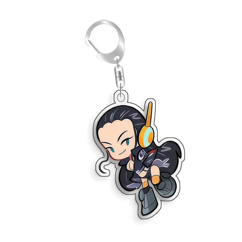 For Dragon Ball Usopp Nico Robin Tony Tony Chopper Nami Monkey D.Luffy Acrylic selfmade Cartoon Anime Keychain Pendant Toy gift