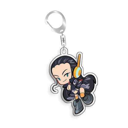 For Dragon Ball Usopp Nico Robin Tony Tony Chopper Nami Monkey D.Luffy Acrylic selfmade Cartoon Anime Keychain Pendant Toy gift