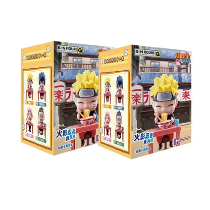 In Stock Naruto Shippuden Ramen Theme Series Blind Box - Chibi Mini PVC Anime Figures - Mystery Sasuke Uchiha & Naruto Toy Gifts