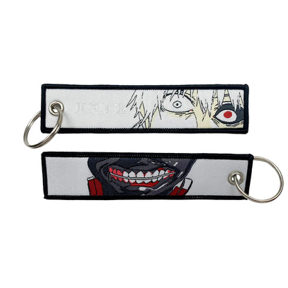 Anime Lock Embroidery Keychain