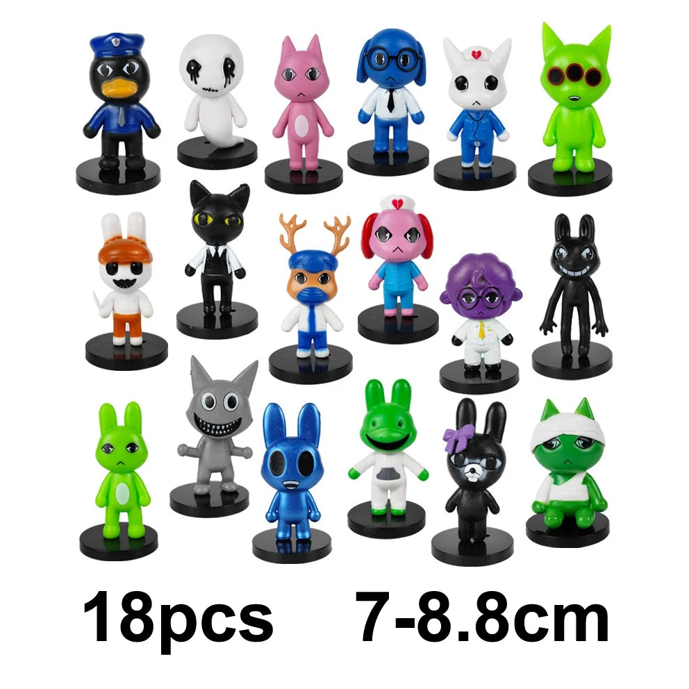 Cool Animal Hospital Action Figure Horror Game Model Toys Set