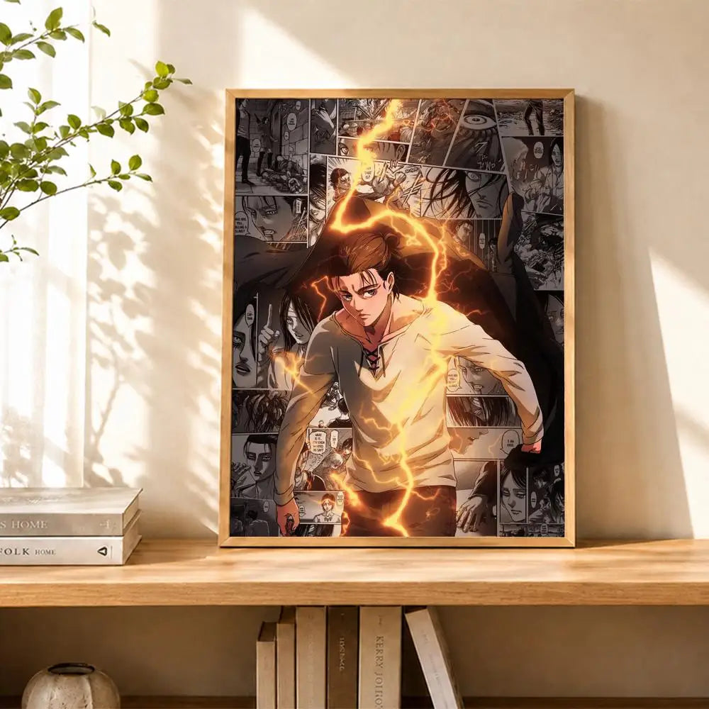 Levi Ackerman Attack On Titan Poster Water Proof Paper Print Room Decor Stickers Art Wall Decor Living Room