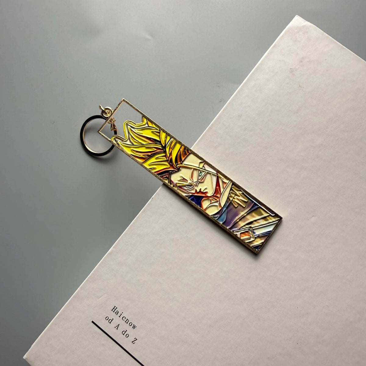 Anime Jet Metal Keychain