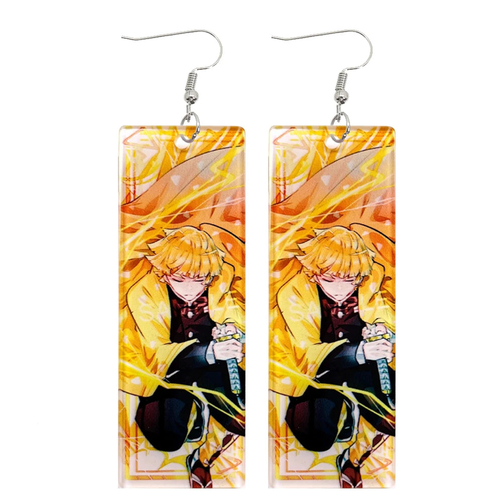 Demon Slayer Tanjiro Hanafuda Earrings