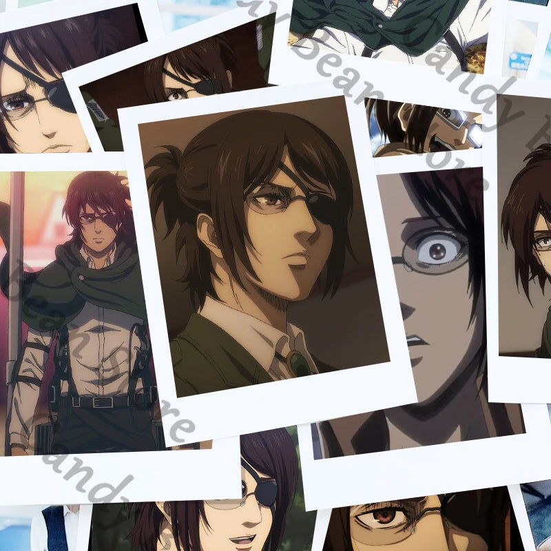 Anime Attack on Titan Hange Zoe Cosplay Cartoon Clear Card Photograph Photo Small Cards Collection Adorn Gift