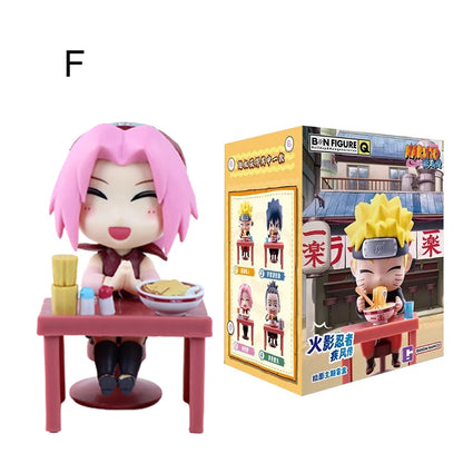 In Stock Naruto Shippuden Ramen Theme Series Blind Box - Chibi Mini PVC Anime Figures - Mystery Sasuke Uchiha & Naruto Toy Gifts