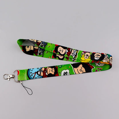 Anime Girl Lanyard Credential Holder