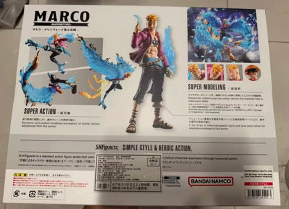 Bandai S.H.Figuarts One Piece Marco The Top War Edition Poseable Action Figure Collectible