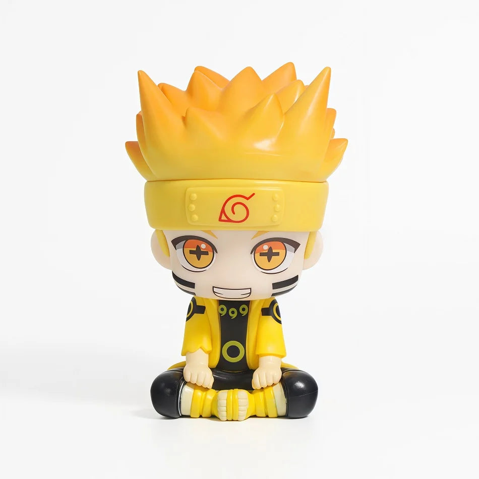12Pcs Naruto Shippuden Anime Q Version Sitting Figure Uchiha Itachi / Uchiha Sasuke / Kakashi PVC Figurine Collectible Toys Doll