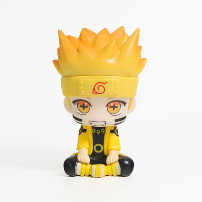 12Pcs Naruto Shippuden Anime Q Version Sitting Figure Uchiha Itachi / Uchiha Sasuke / Kakashi PVC Figurine Collectible Toys Doll