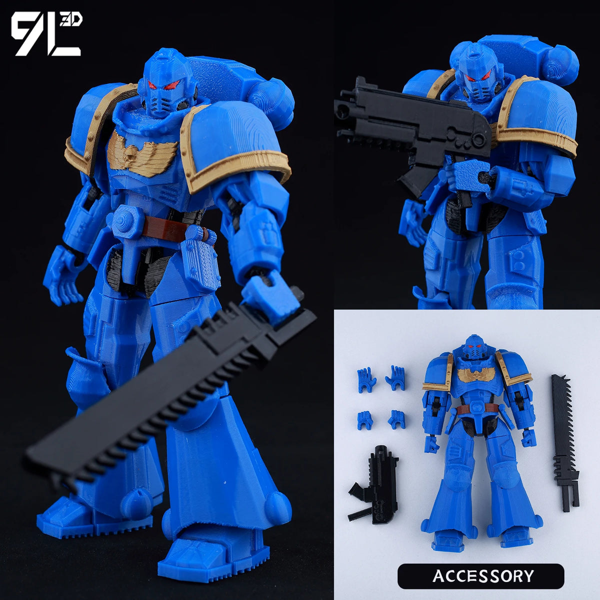 9L 3D Printed Anime Mecha Series-Sonic Shadow Shade Dummy 13 Titan 13 Articulated Mannequin Collectible Terminologia Toys
