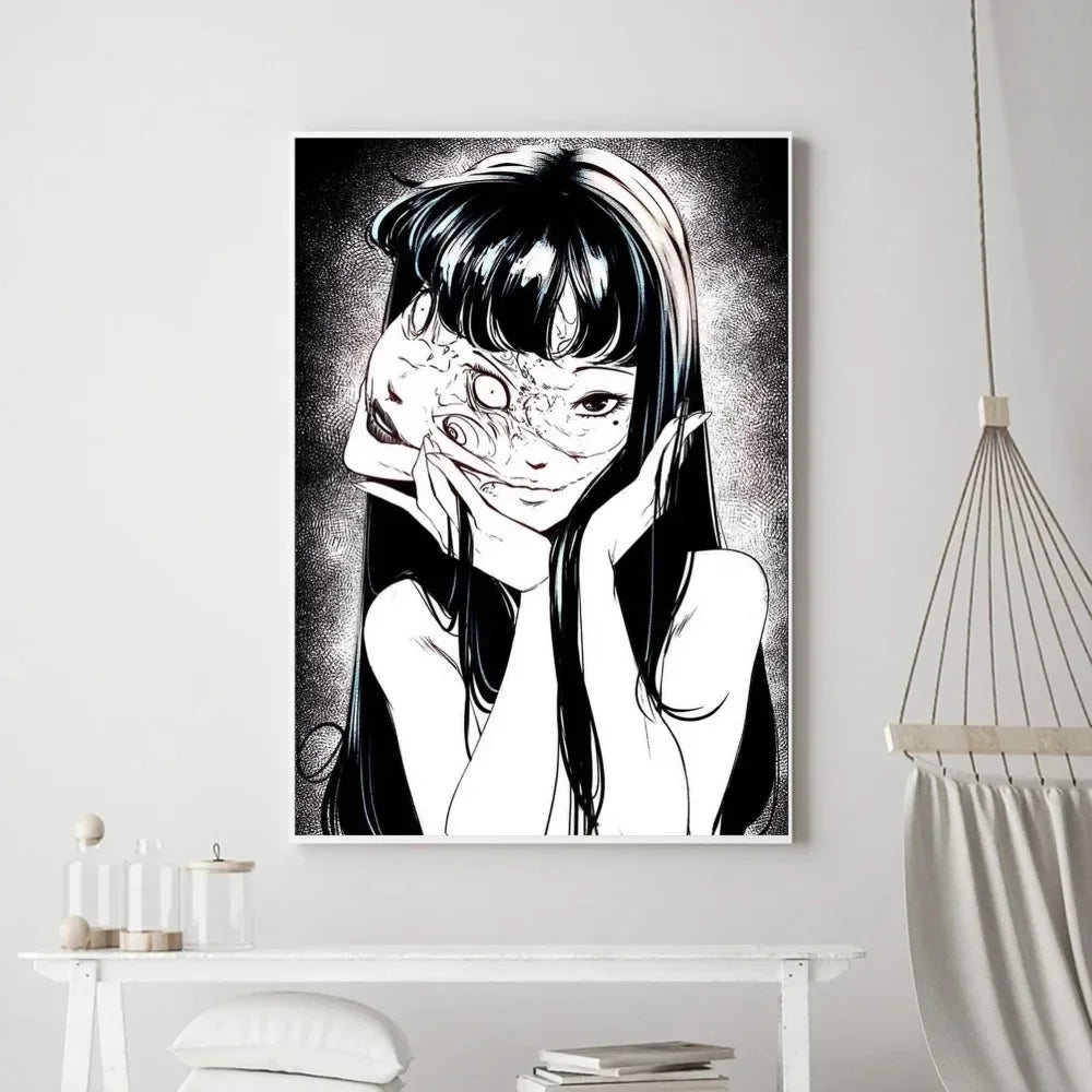 Junji Ito Horror Canvas Poster