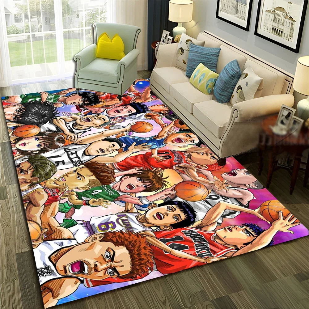 Slam Dunk Basketball Rug