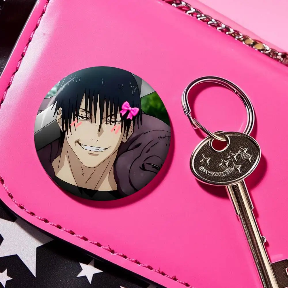 Anime Toji Fushiguro Photo Brooches Creative Round Badge Gifts Pins 32/44/58mm