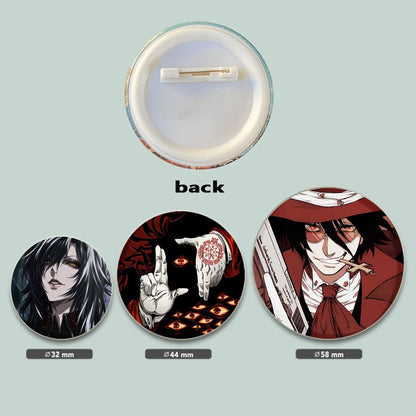 Hellsing Ultimate Alucard Pin Button