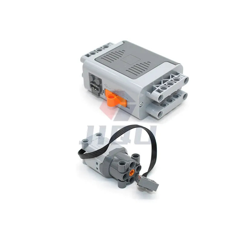 High-tech 2 Speed Compact Gearbox Model Building Blocks Compatible PF Set MOC Transmission Kit Bricks DIY Toys Gift for Children