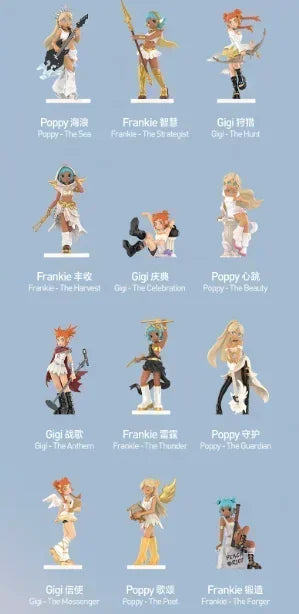 POPMART Peach Riot Carry The Music Series Block Pendant Blind Box Original Toys Mystery Box Doll Cute Anime Figure Ornament Gift