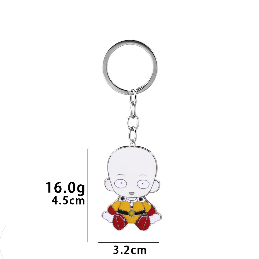 One Punch Man Saitama Keychain