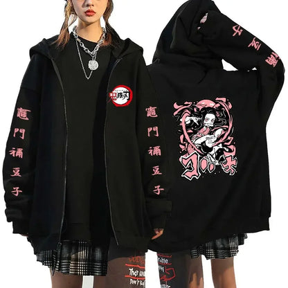 Demon Slayer Nezuko Zip Hoodie