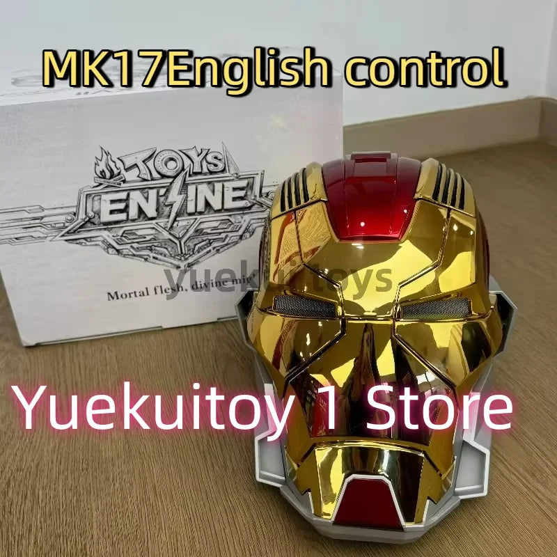 Wearable Iron Man Mk5 Helmet Toy with Arm Cannon Role Play Gift for Fans Transformers Bumblebee & Green Goblin Designs