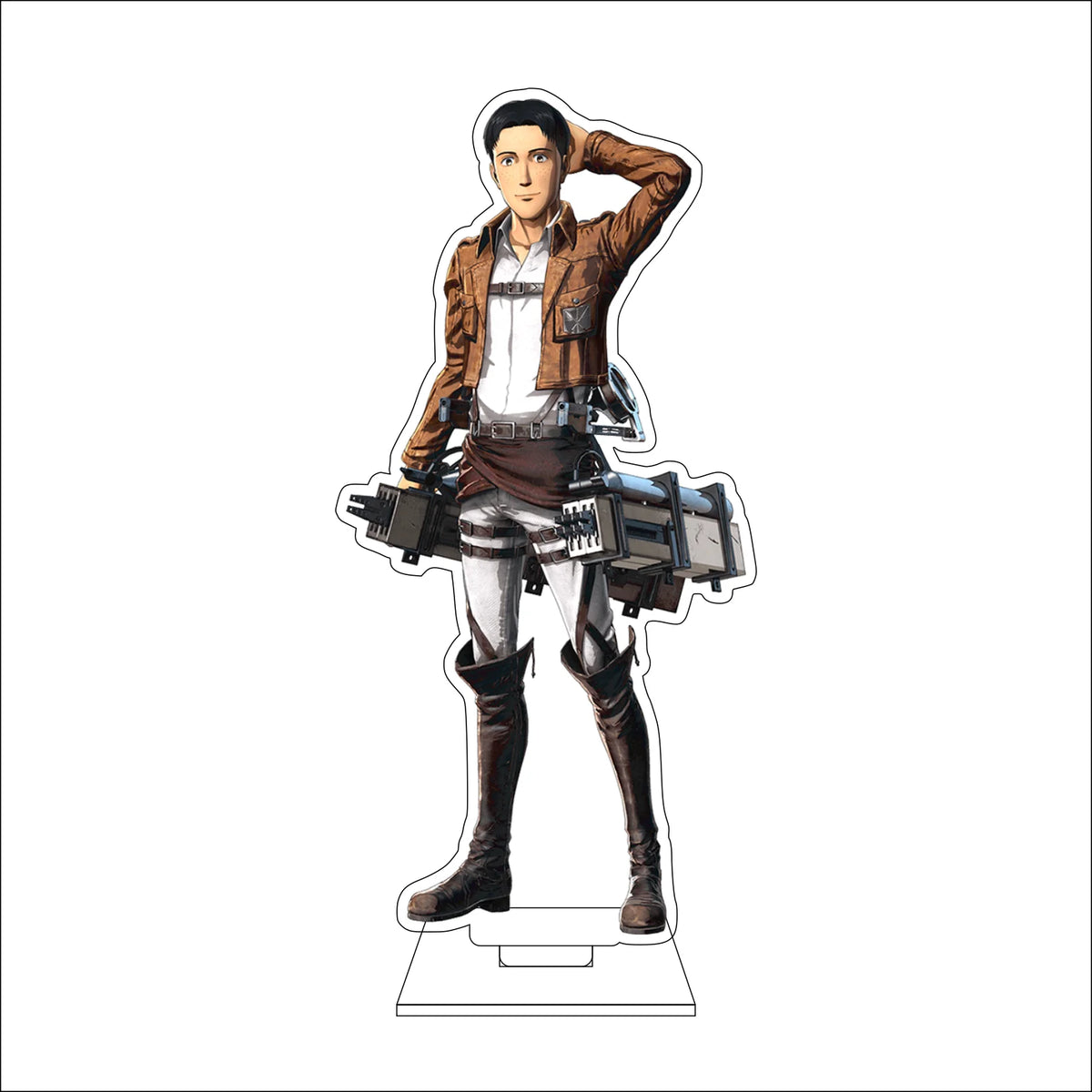 16CM Anime Attack on Titan Cosplay Acrylic Figure Stand Plate Eldo Gin Floch Forster Ornaments Gifts