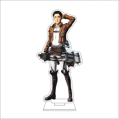 16CM Anime Attack on Titan Cosplay Acrylic Figure Stand Plate Eldo Gin Floch Forster Ornaments Gifts