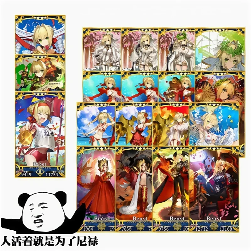 Fate/stay Night Collectible Card Cartoon Rin Tohsaka Card Anime Merchandise Holiday Gift Trendy Toy Specific Edition