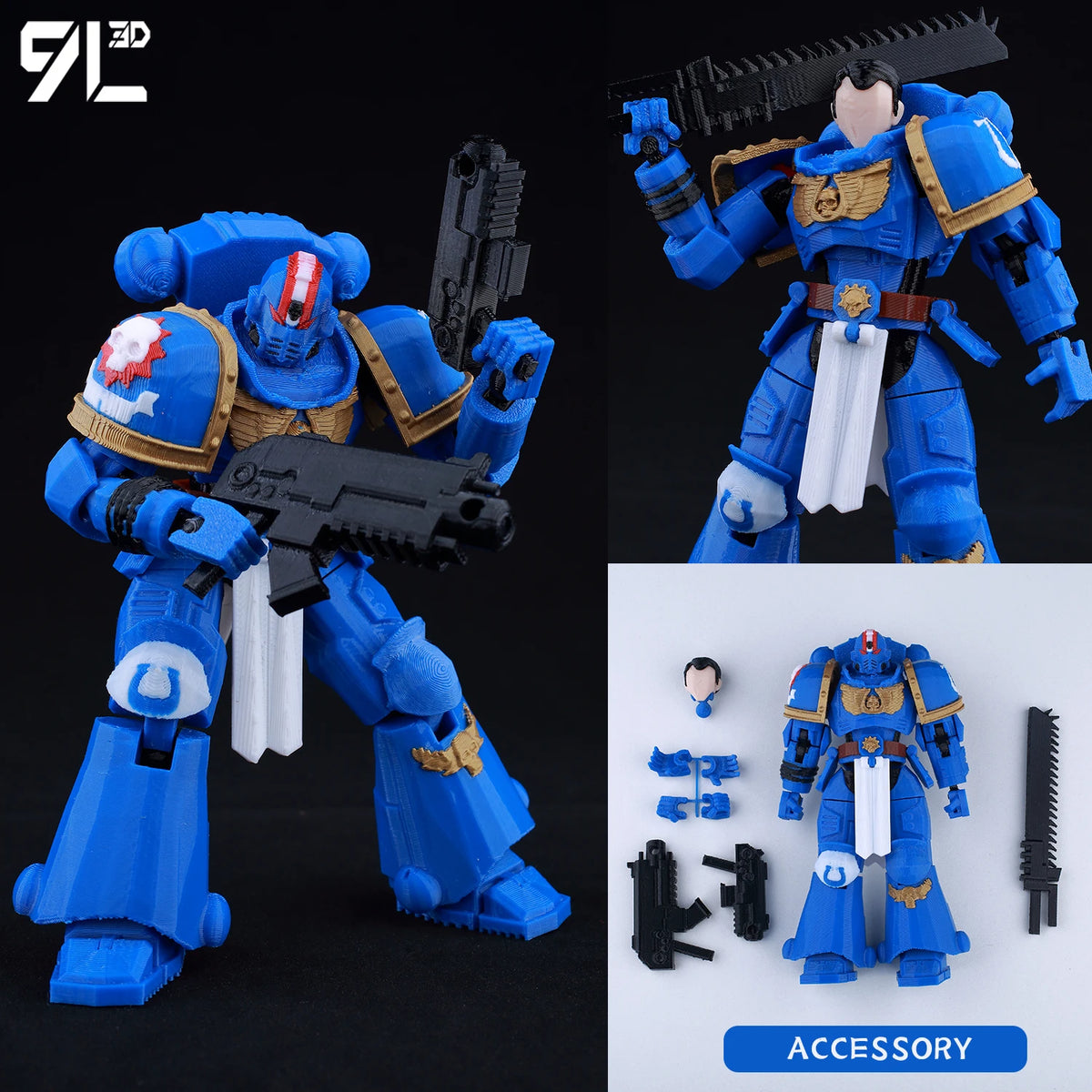 9L 3D Printed Anime Mecha Series-Sonic Shadow Shade Dummy 13 Titan 13 Articulated Mannequin Collectible Terminologia Toys