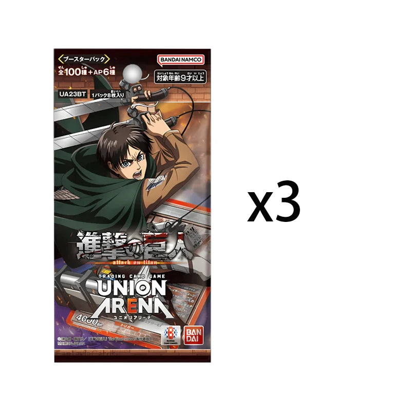 BANDAI Union Arena Attack on Titan UA23BT Booster Japanese Anime TCG Collection Card
