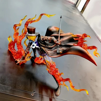 Anime One Piece Gk Figure Iu Resonance Fire Fist Sabo Revolutionary Army Pvc Action Figurine Decoration Model Statue Toys Gifts