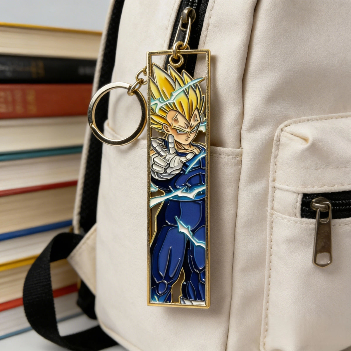 Anime Jet Metal Keychain