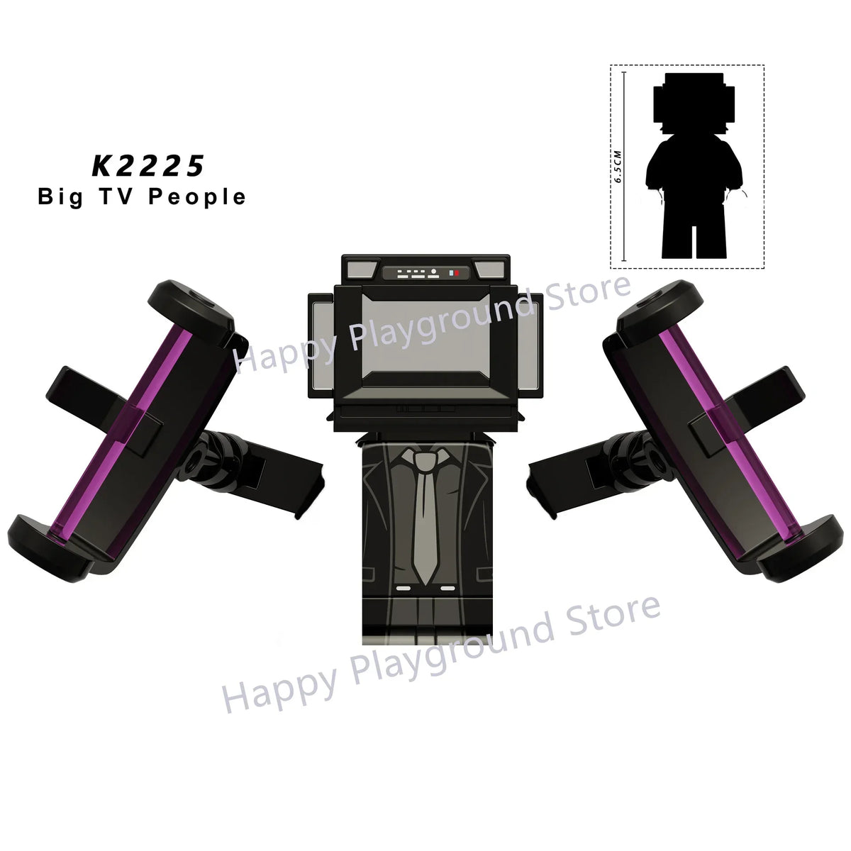 New KDL DJ Upgrade War-Damaged Skibidi Toilet Man Figures Anime Block Toys TvMan Titan Bricks Model Toy For Kid Birthday Gift