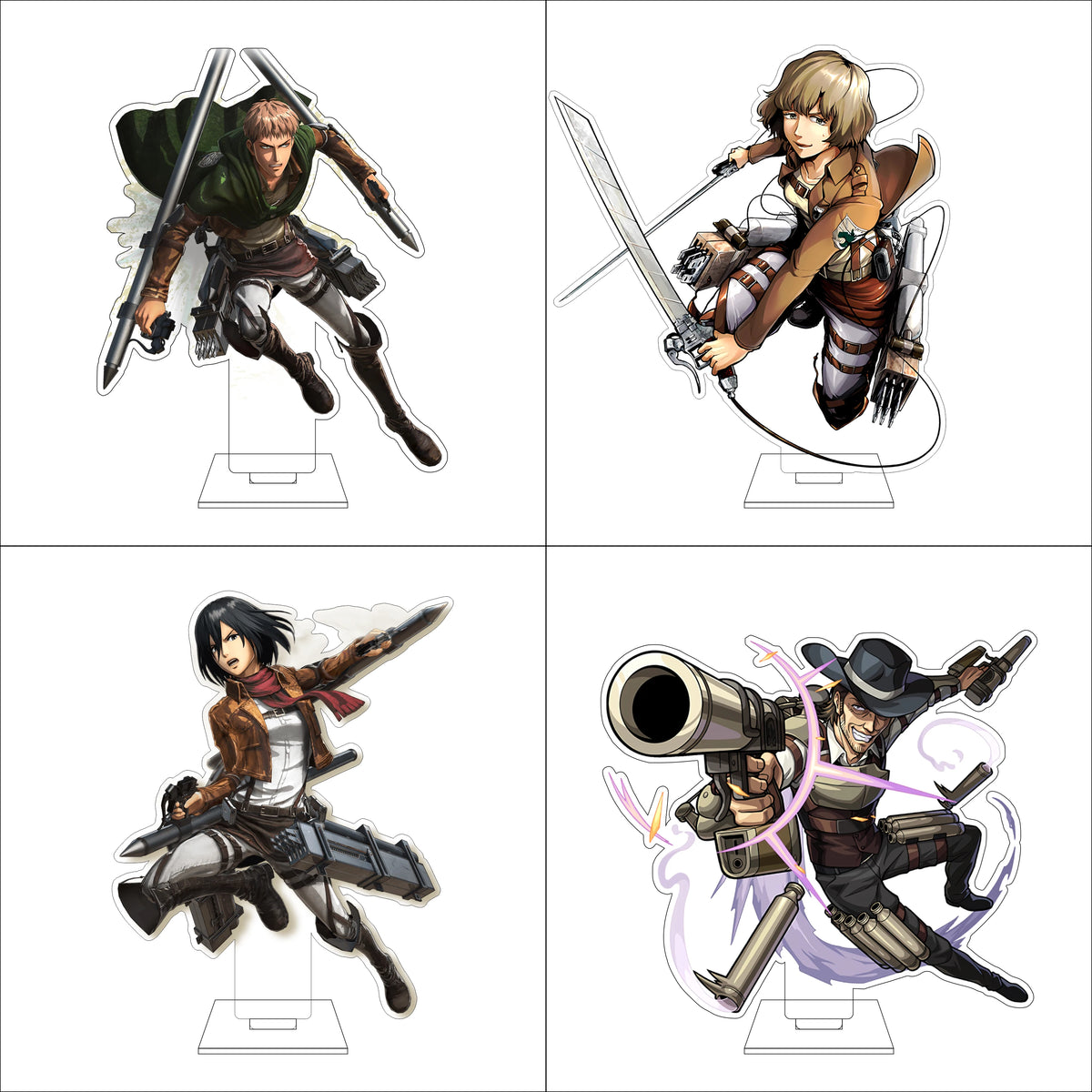 16CM Anime Attack on Titan Cosplay Acrylic Figure Stand Plate Eldo Gin Floch Forster Ornaments Gifts