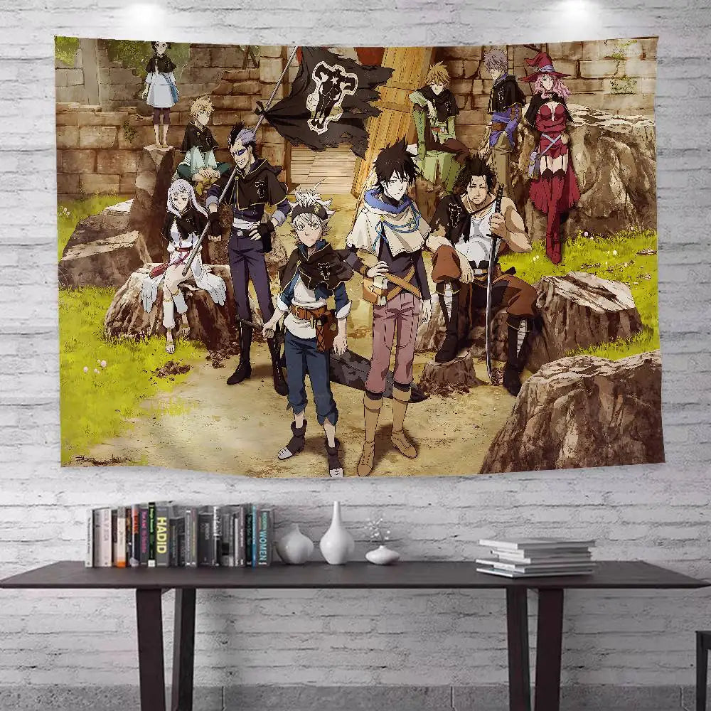 Black Clover Bohemian Tapestry