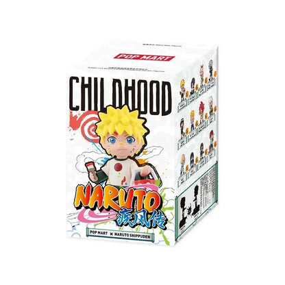 POP MART Naruto Shippuden Childhood Series Mystery Box Genuine Blind Box Guess Toys Bag Ornament Figurines Home Decor Desktop