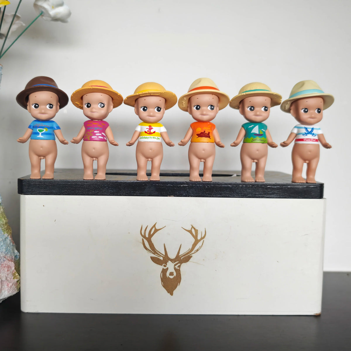Cute Sonny Blind Box Toys Summer Series Mini Anime Action Figures Ornaments Collection Dolls Fans Christmas Birthday Gifts