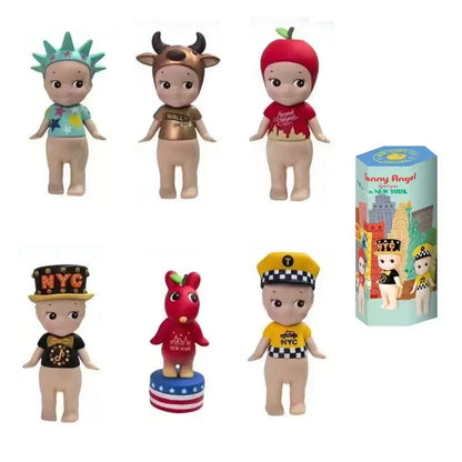 Cute Angel Hippers Blind Box Mystery Box New York Series Mini Anime Figurines Dolls  Christmas and Birthday Gifts
