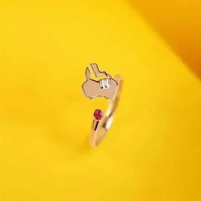 Pokemon Litwick Dragonair Ring