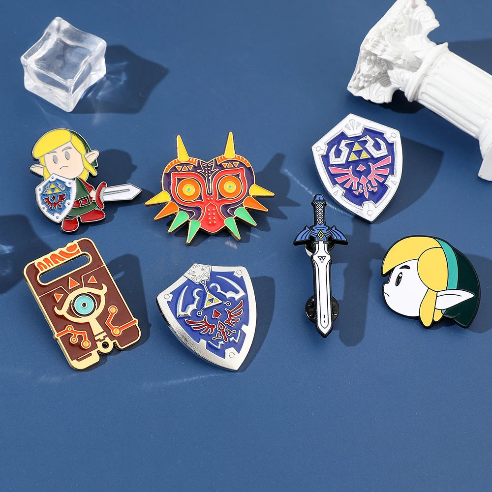 Hailia Shield Enamel Pin