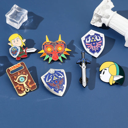 Hailia Shield Enamel Pin