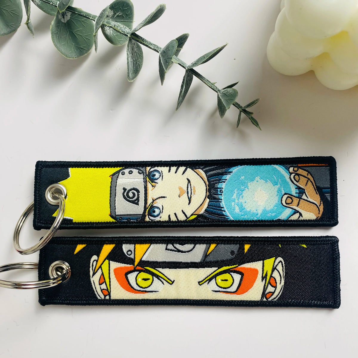 Anime Character Embroidered Keychain