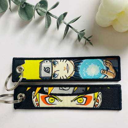 Anime Character Embroidered Keychain