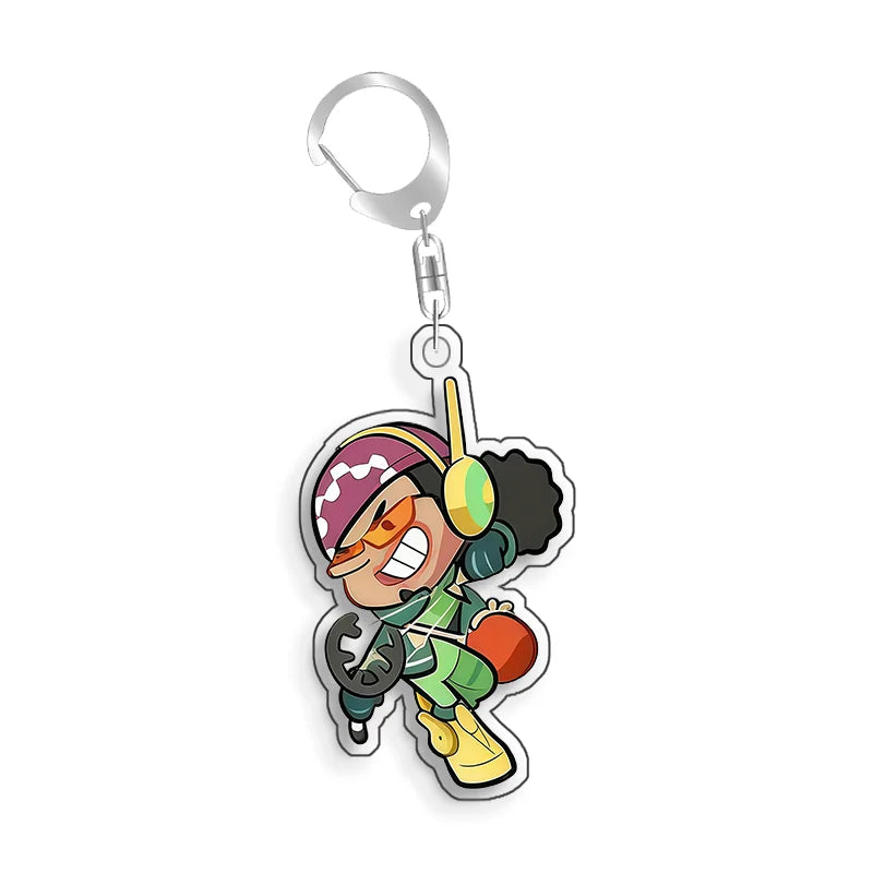 For Dragon Ball Usopp Nico Robin Tony Tony Chopper Nami Monkey D.Luffy Acrylic selfmade Cartoon Anime Keychain Pendant Toy gift